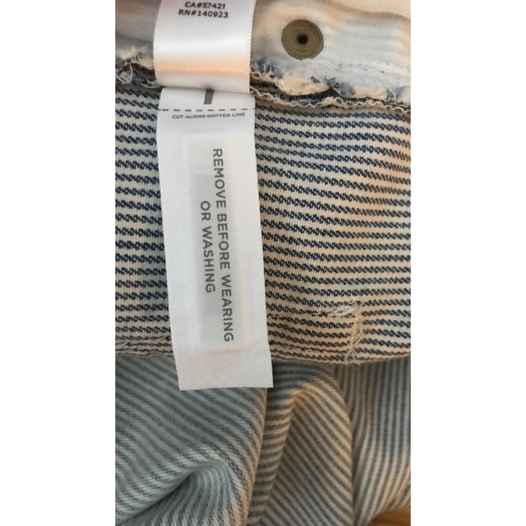 👖Mid-Waist Relaxed Skinny // Light-wash Pinstripe - Picture 8 of 8